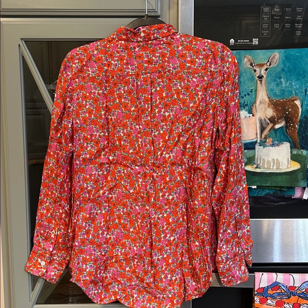 J. Crew Women's Liberty Silk Floral Top